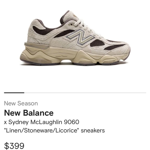 New Balance Shoes - New Balance
x Sydney McLaughlin 9060 "Linen/Stoneware/Licorice new balance